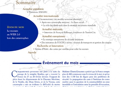 Le recours au WEB 2.0 lors des catastrophes