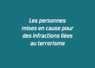 Les personnes mises en cause pour des infractions liées au terrorisme